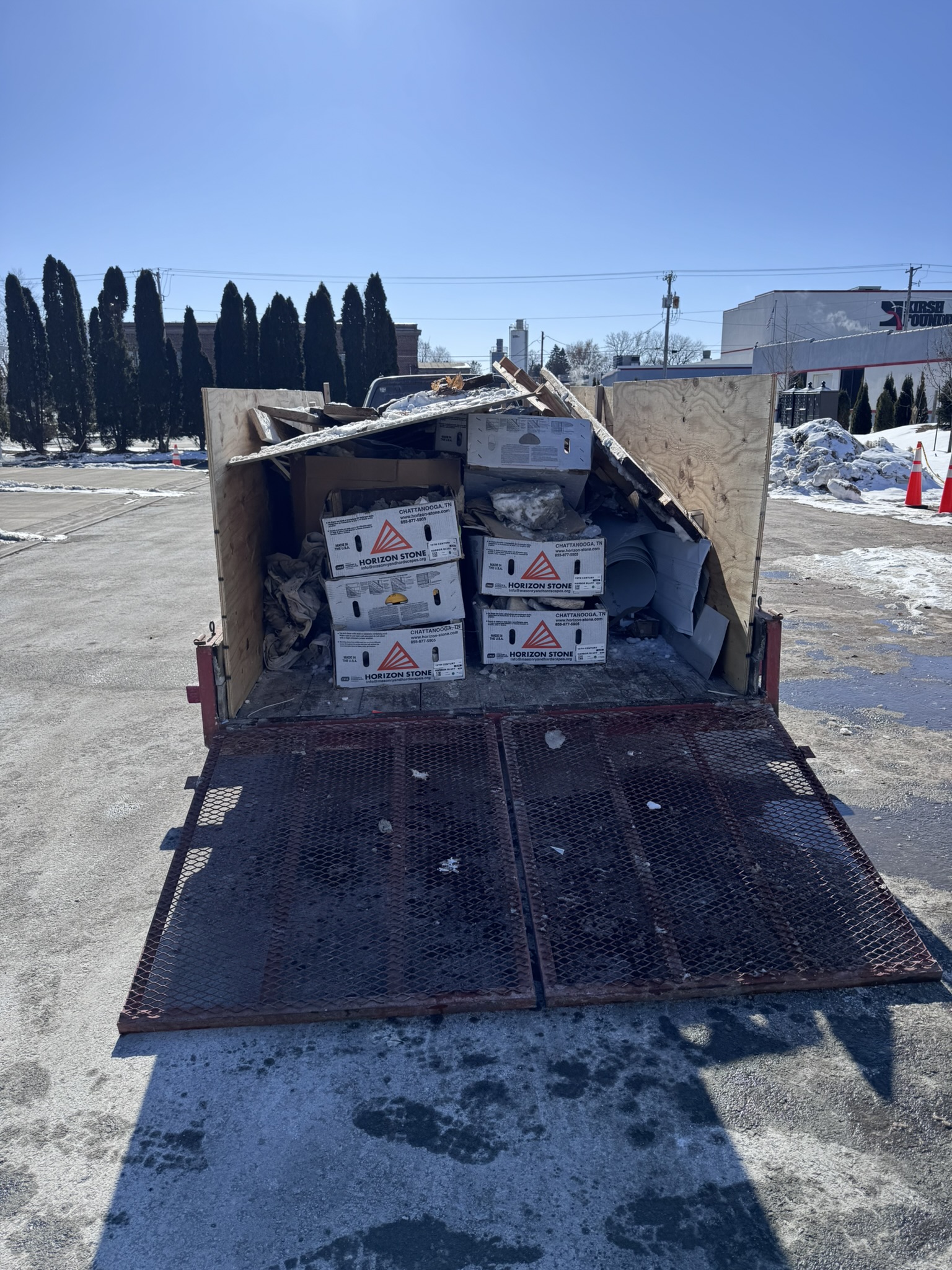 After photo of a job site cleanup